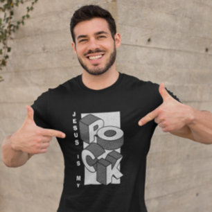 JESUS IS MIJN ROTSPUNT Isometrische Christelijke T T-shirt