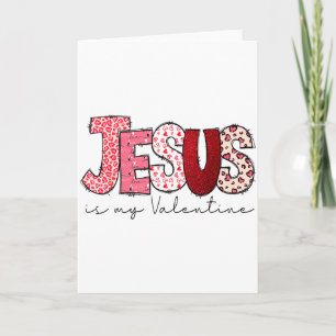 Jesus Is Mijn Valentijnsdag Christelijk Geloof Rel Kaart