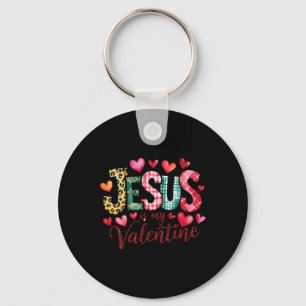 Jesus Is Mijn Valentijnsdag Christelijk Religieus Sleutelhanger