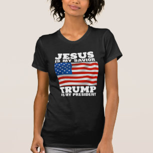 JESUS IS MIJN VREEMDE TRUMP MIJN PRESIDENT CHRISTE T-SHIRT