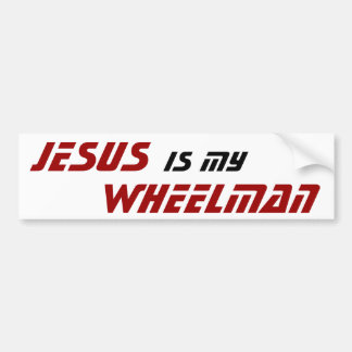 JESUS is mijn WHEELMAN Bumpersticker