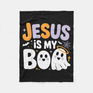 Jesus Is My Boo Schattig Christelijk Halloween Gee Fleece Deken
