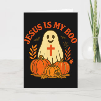 Jesus Is My Boo Shirt Cute Christian Ghost Hallowe Kaart