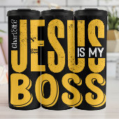 Jesus Is My Boss Thermosbeker