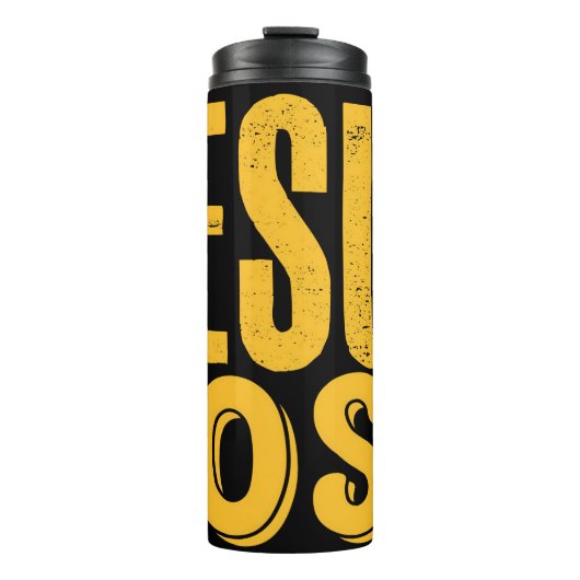 Jesus Is My Boss Thermosbeker (Voorkant)