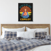 JESUS IS MY COPILOT CANVAS AFDRUK (Insitu (Slaapkamer))