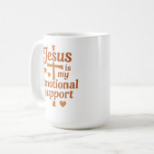 Jesus is my Emotional Support Koffiemok (Voorkant links)