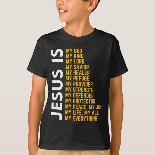 Jesus Is My Everything Christian God Jesus Religio T-shirt (Voorkant)