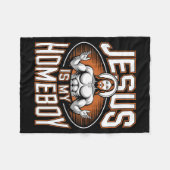 Jesus Is My Homeboy Religious Gym Christian Faith  Fleece Deken (Voorkant (Horizontaal))