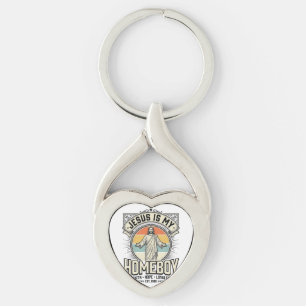 Jesus Is My Homeboy Vintage Religieus T-shirt Sleutelhanger