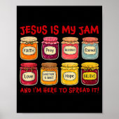 Jesus Is My Jam And Im Here To Spread Christian Bi Poster (Voorkant)