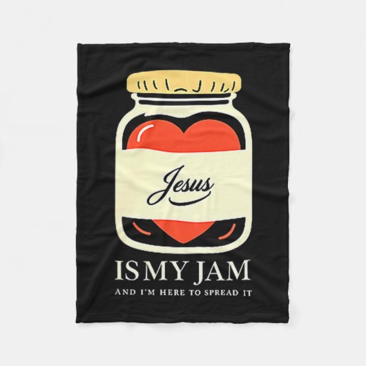 Jesus Is My Jam And Im Here To Spread It Fleece Deken (Voorkant)