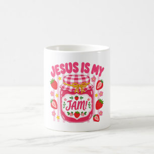 Jesus Is My Jam T-shirt Cute Aardbei Pot Koffiemok