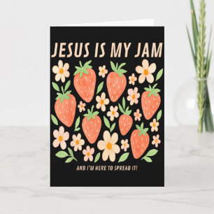 Jesus Is My Jam T-shirt Funny Christelijk Geloof Kaart