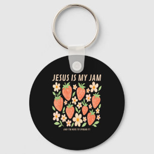 Jesus Is My Jam T-shirt Funny Christelijk Geloof  Sleutelhanger