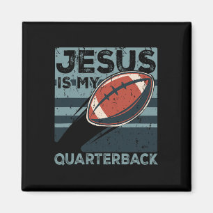 Jesus Is My Quarterback Christelijke Voetbal Bal S Magneet
