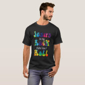 Jesus Is My Rock  Funny Christelijk Faith (VBS) T-shirt (Voorkant volledig)