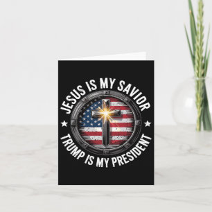 Jesus Is My Savior Trump Mijn President Christelij Kaart