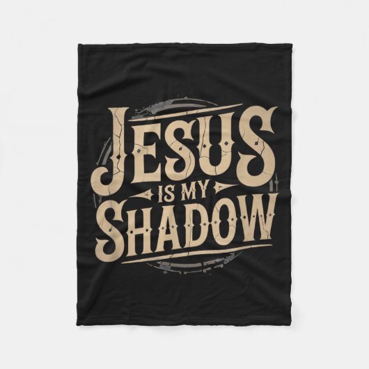 Jesus Is My Shadow Religious Fun Tee  Fleece Deken (Voorkant)