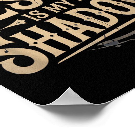 Jesus Is My Shadow Religious Fun Tee  Poster (Hoek)