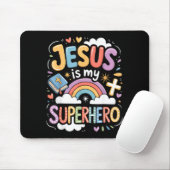 Jesus Is My Superhero Muismat (Met muis)