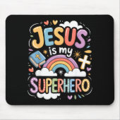 Jesus Is My Superhero  Muismat (Voorkant)