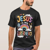 Jesus Is My Superhero  T-shirt (Voorkant)