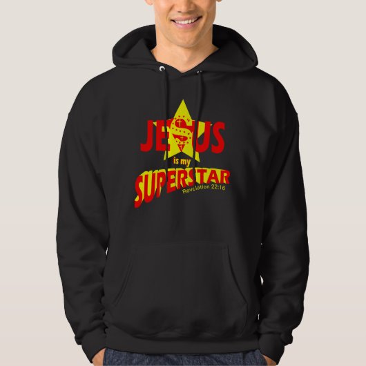 Jesus is my Superstar, bible verse Hoodie (Voorkant)