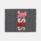 Jesus Is My Valentine Christian Faith Religious Va Fleece Deken (Voorkant (Horizontaal))