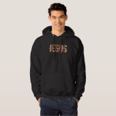 Jesus Is My Valentine Leopard Valentine's Day Chri Hoodie (Voorkant volledig)