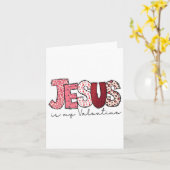 Jesus Is My Valentine Religieus God Christelijk Va Kaart (Gele Bloem)