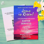 JESUS IS OPGEREZEN Aangepaste Pasen KERKDIENSTEN Kaart