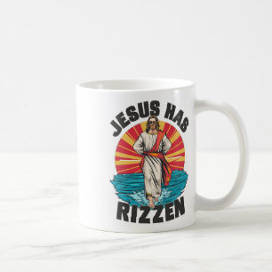 Jesus Is Opgestaan Draagontwerp Funny Pasen Zondag Koffiemok