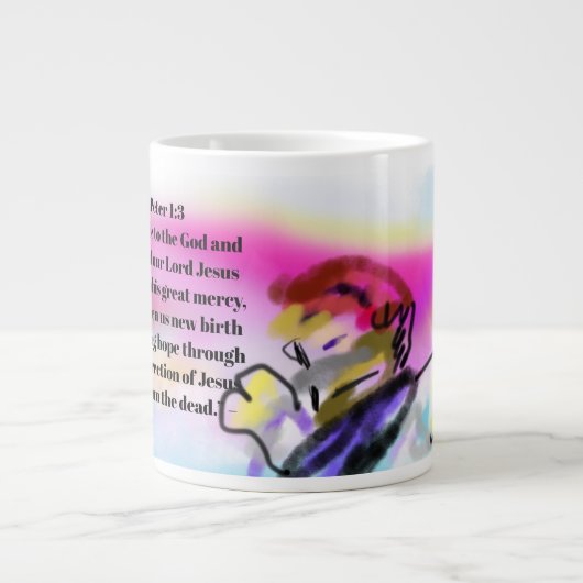jésus is opgestaan grote koffiekop (Voorkant)