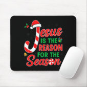Jesus Is Reason For Season Christian Christmas Pjs Muismat (Met muis)