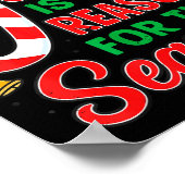 Jesus Is Reason For Season Christian Christmas Pjs Poster (Hoek)