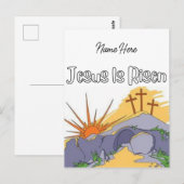Jesus is Risen Briefkaart (Voorkant / Achterkant)