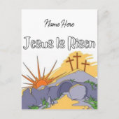 Jesus is Risen Briefkaart (Voorkant)