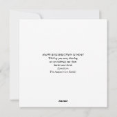 JESUS IS RISEN Christelijk Cross Pasen Feestdagenkaart (Achterkant)