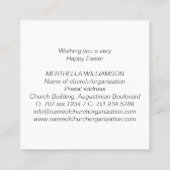 JESUS IS RISEN Christelijk EASTER Vierkante Visitekaartje (Achterkant)