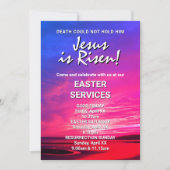 JESUS IS RISEN Custom Easter CHURCH SERVICES Kaart (Voorkant)