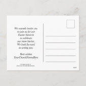 Jesus is Risen EASTER CHURCH SERVICES Uitnodiging (Achterkant)