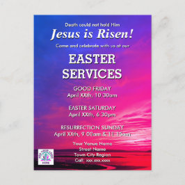 JESUS IS RISEN Easter Church Services Uitnodiging