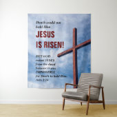 JESUS IS RISEN Easter Church Tapestry Wandkleed (In situ)