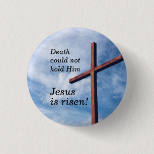 JESUS IS RISEN Easter Ronde Button 3,2 Cm