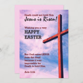 Jesus is Risen HAPPY EASTER Gepersonaliseerd Feestdagenkaart (Voorkant / Achterkant)