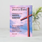 Jesus is Risen HAPPY EASTER Gepersonaliseerd Feestdagenkaart (Staand voorkant)