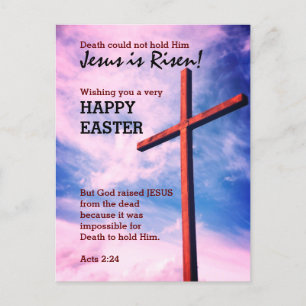 Jesus is Risen HAPPY EASTER Gepersonaliseerd Feestdagenkaart