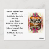 JESUS is & The Comforter ...Briefkaart Briefkaart (Achterkant)