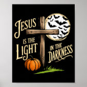 Jesus Is The Light In The Darkness Christian Hallo Poster (Voorkant)